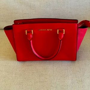 Red, Michael Kors, Shoulder bag